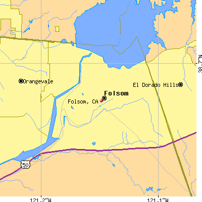 Folsom map