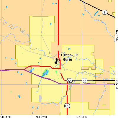 El Reno map