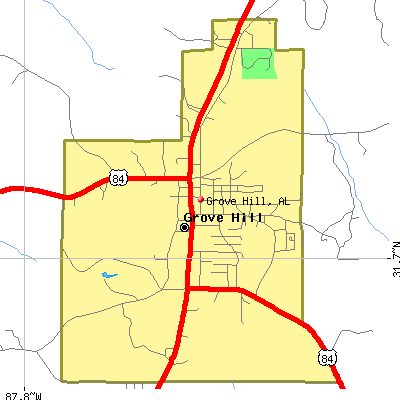 Grove Hill map