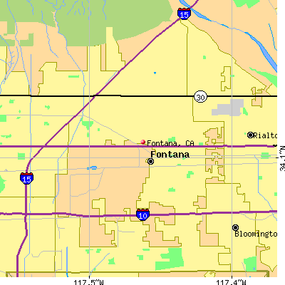 Fontana map