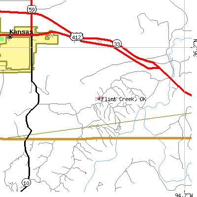 Flint Creek map
