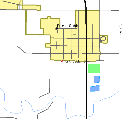 Fort Cobb map