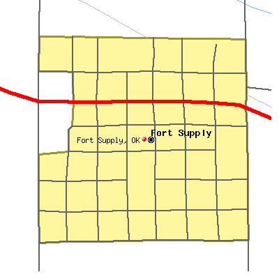 Fort Supply map