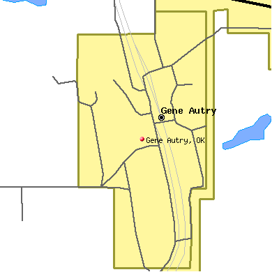 Gene Autry map