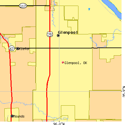 Glenpool map