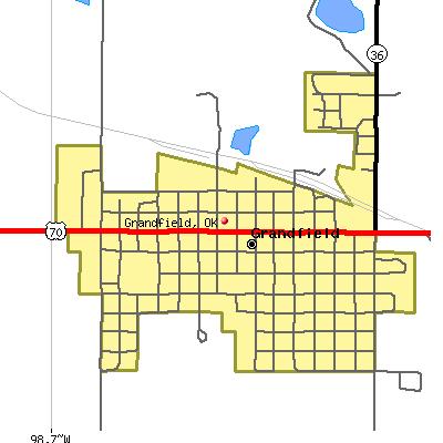 Grandfield map