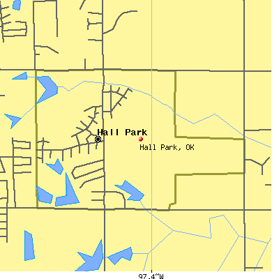 Hall Park map