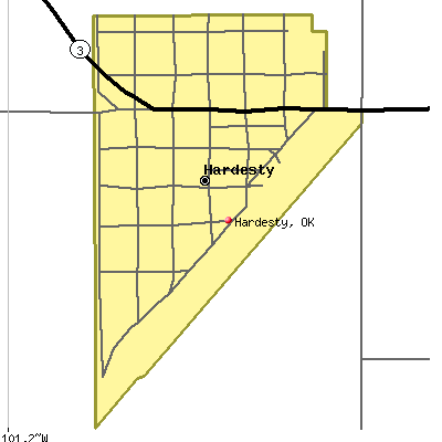 Hardesty map