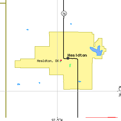 Healdton map
