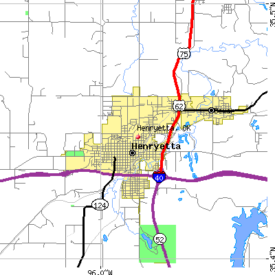 Henryetta map