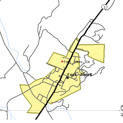 Fort Jones map
