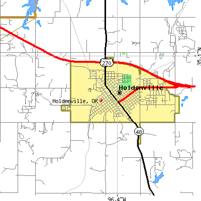 Holdenville map