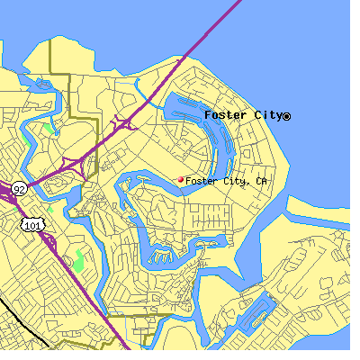 Foster City map