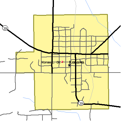 Konawa map