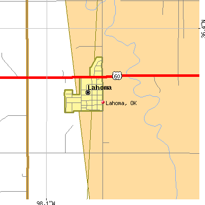 Lahoma map