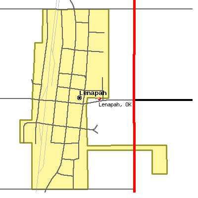 Lenapah map