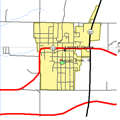 Locust Grove map