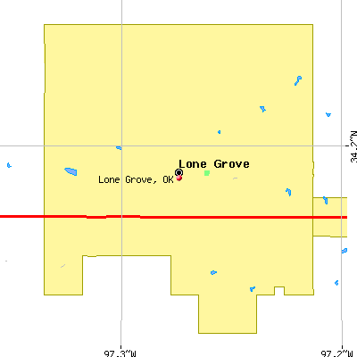 Lone Grove map