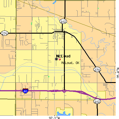 McLoud map