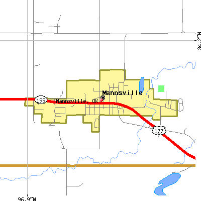 Mannsville map