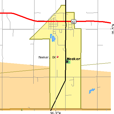 Meeker map