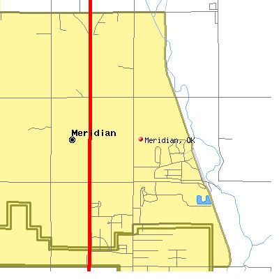 Meridian map