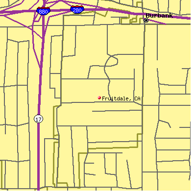Fruitdale map