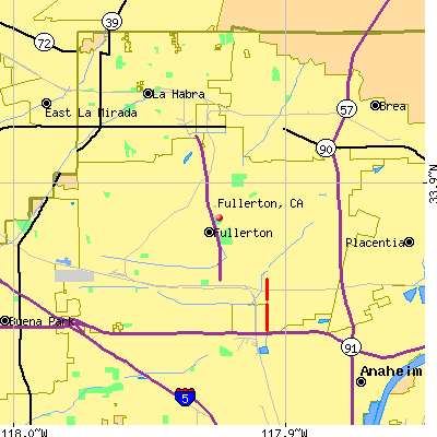 Fullerton map