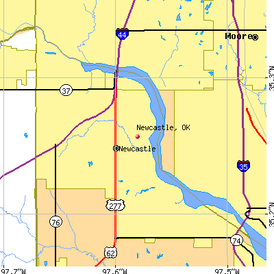 Newcastle map