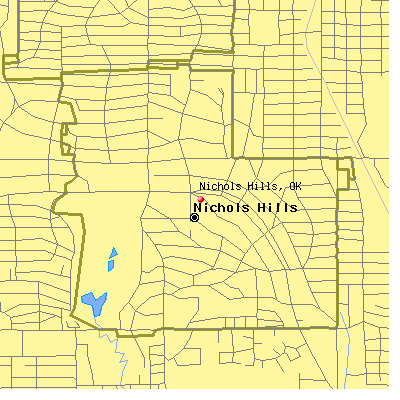 Nichols Hills map