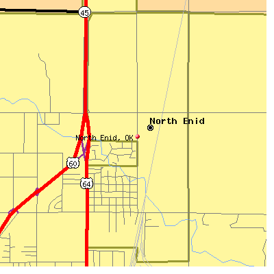 North Enid map