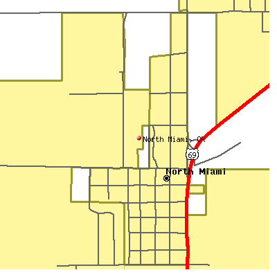 North Miami map