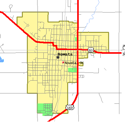 Nowata map