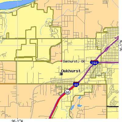 Oakhurst map
