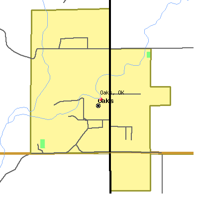 Oaks map