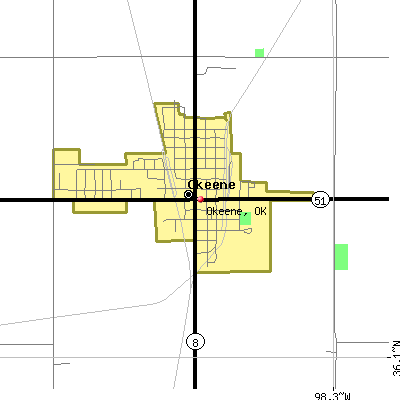 Okeene map