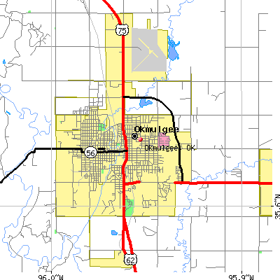 Okmulgee map