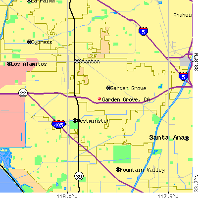 Garden Grove map