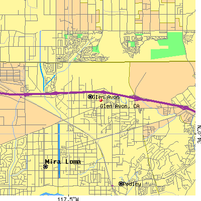 Glen Avon map