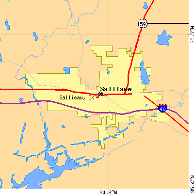 Sallisaw map