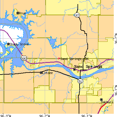 Sand Springs map