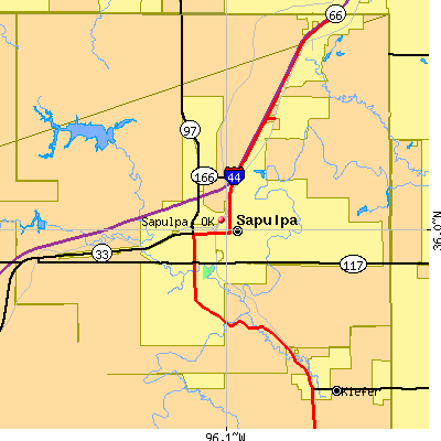 Sapulpa map