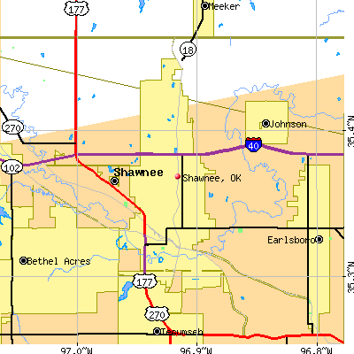 Shawnee map
