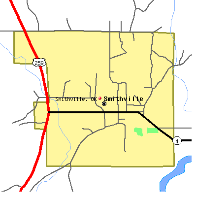 Smithville map