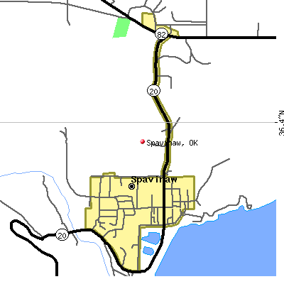 Spavinaw map