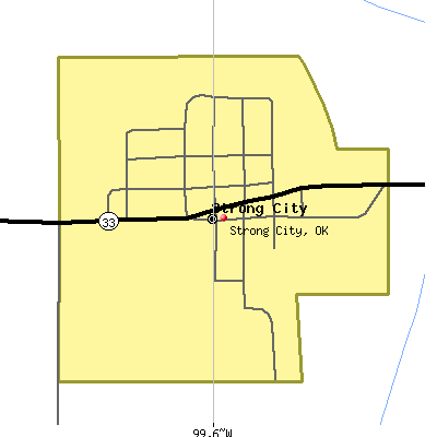 Strong City map