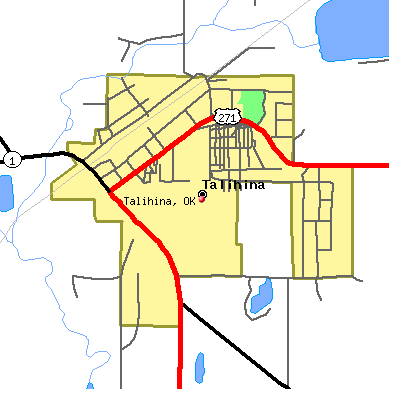 Talihina map