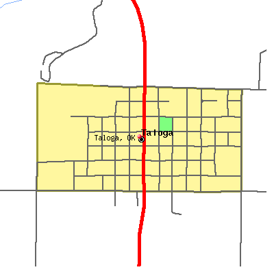 Taloga map