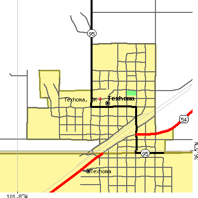 Texhoma map
