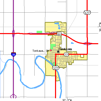 Tonkawa map